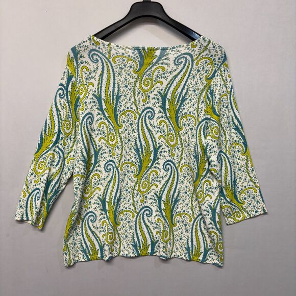 NWT Oscar de la Renta Women 3/4 Sleeve Knit Top Blouse Shirt 2X Floral D045 -6 - Picture 13 of 16